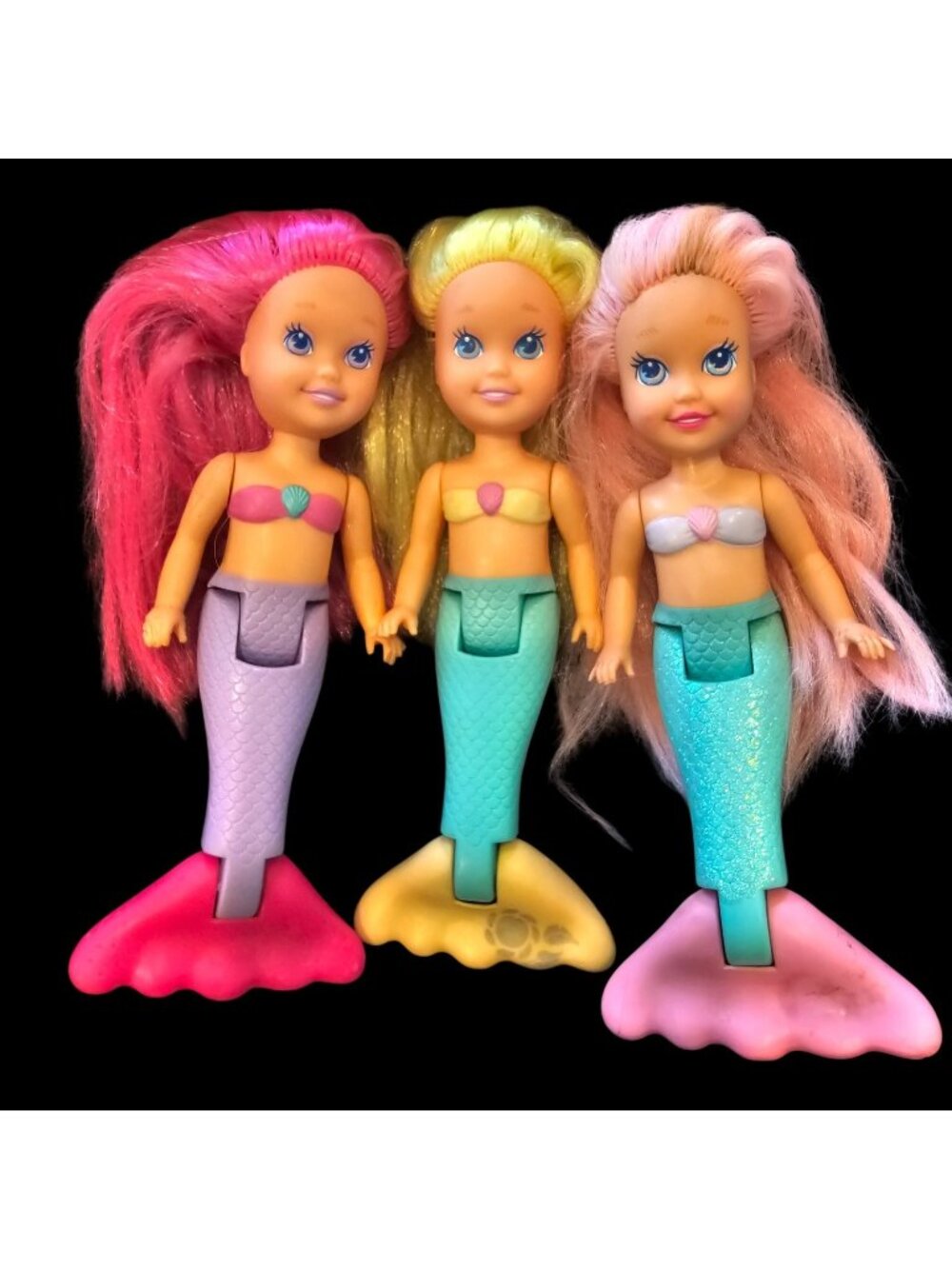 1991 Playskool My Pretty Mermaids Lot Of 3 Moon Dancer Sea Pony Sea‎ Flower